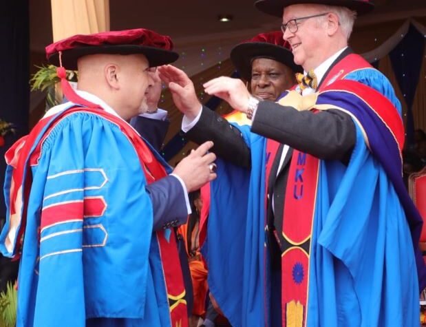 ICC Prosecutor Karim Khan awarded Honorary Degree in law at MKU during the varsity's 23rd graduation ceremony